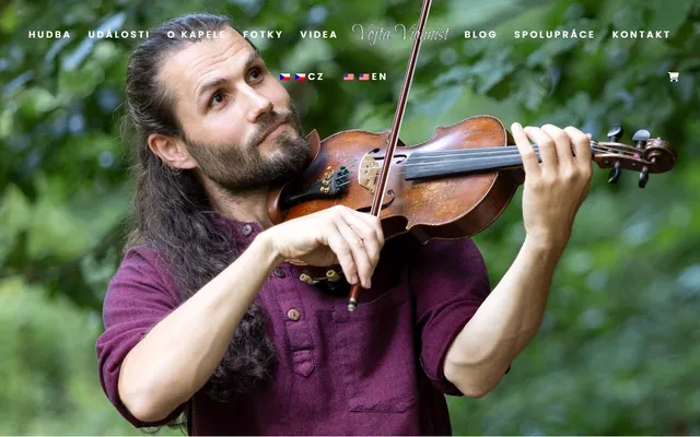 Náhled projektu vojtaviolinist.com